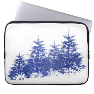 Winter landscape laptop sleeve