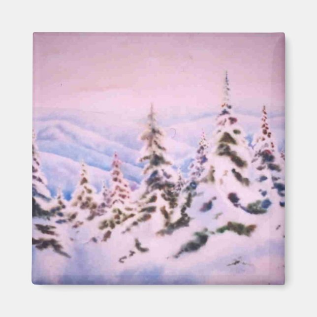 Winter Landscape Magnet (Front)