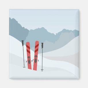 Winter landscape magnet