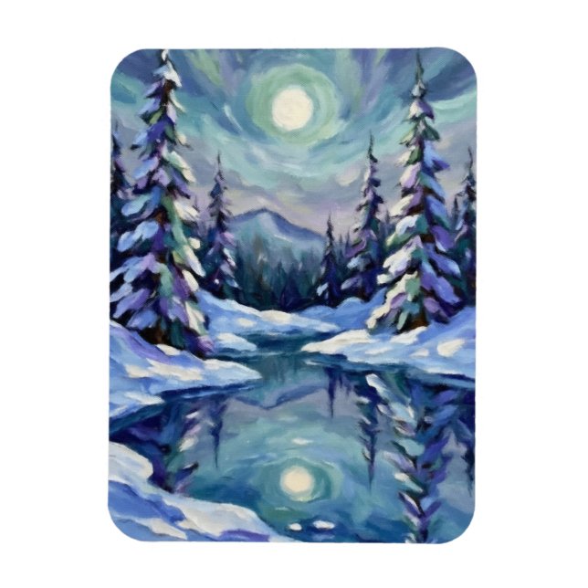 Winter Landscape Magnet (Vertical)