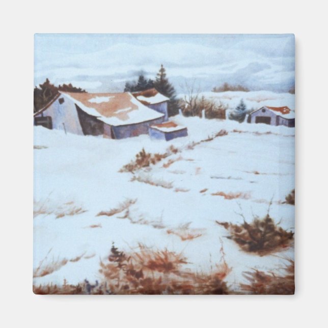 Winter Landscape Magnet (Front)