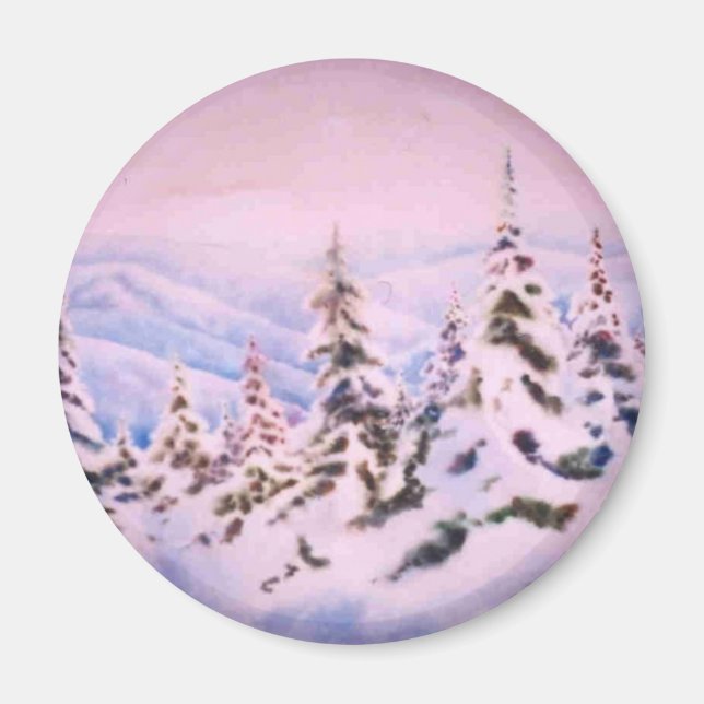 Winter Landscape Magnet (Front)