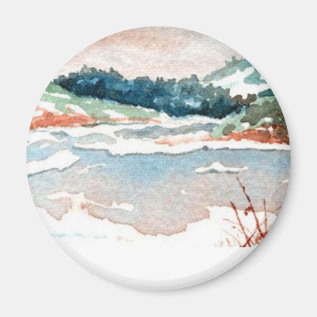 Winter Landscape Magnet (Front)