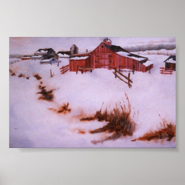 Winter Landscape Mini-Poster Poster (Front)