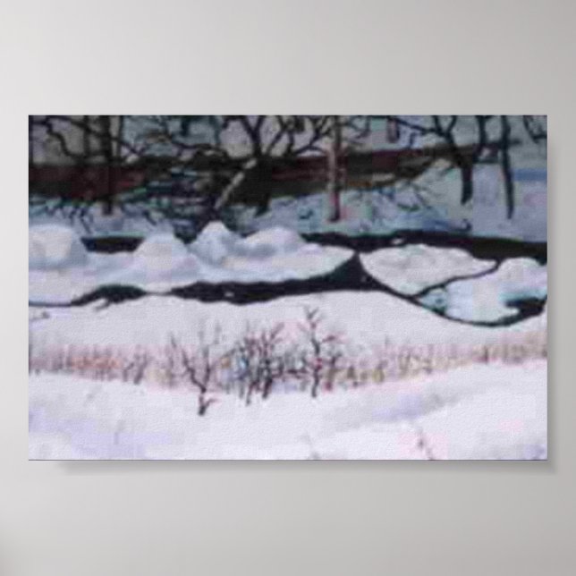 Winter Landscape Mini-Poster Poster (Front)