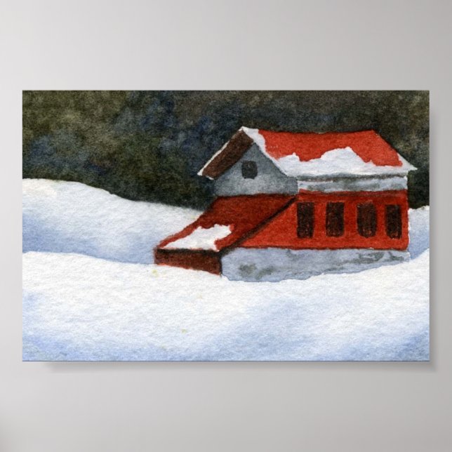 Winter Landscape Mini-Poster Poster (Front)