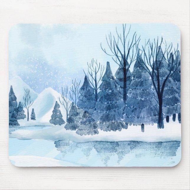 Winter Landscape Mouse Pad (Front)