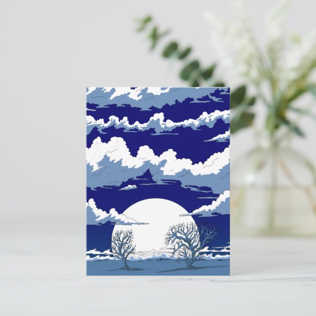 Winter Landscape Postcard (Standing Front)