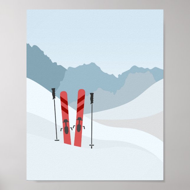 Winter landscape poster (Front)
