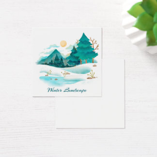 Winter Landscape Profile Card
