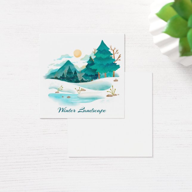 Winter Landscape Profile Card (Desk)