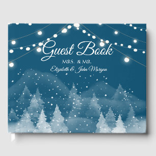 Winter Landscape Snow Guest Book