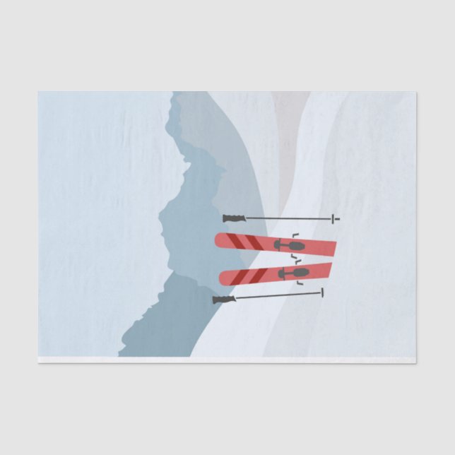 Winter landscape tissue paper (Front)