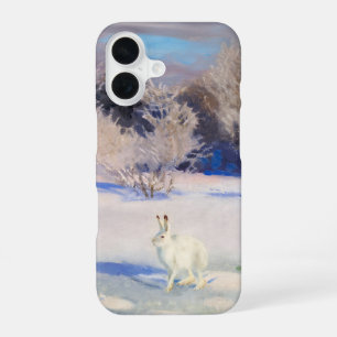 Winter Landscape with a White Hare by B. Liljefors iPhone 16 Case