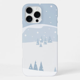 Winter landscape with snow iPhone 16 pro max case