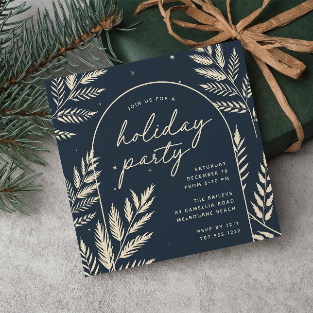 Winter Laurel Holiday Party Invitation (Creator Uploaded)