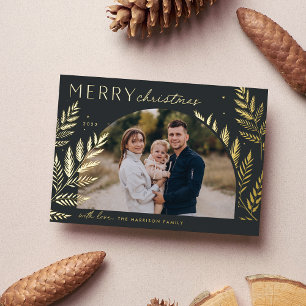 Winter Laurel Merry Christmas Photo