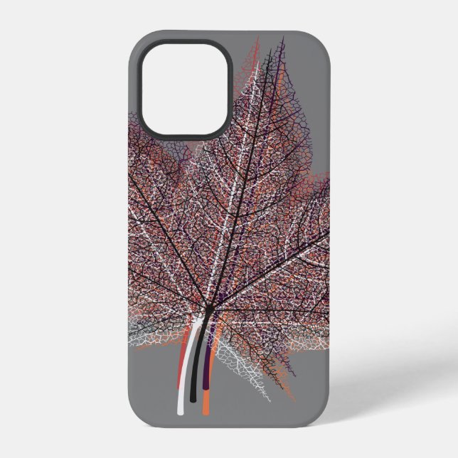 Winter Leaf #4 iPhone Case (Back)