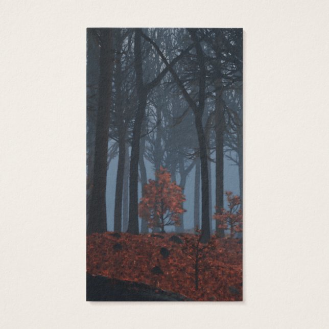 Winter Leaves Bookmarks (Back)