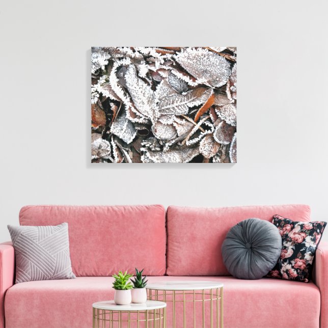 WINTER LEAVES CANVAS PRINT (Insitu(LivingRoom))