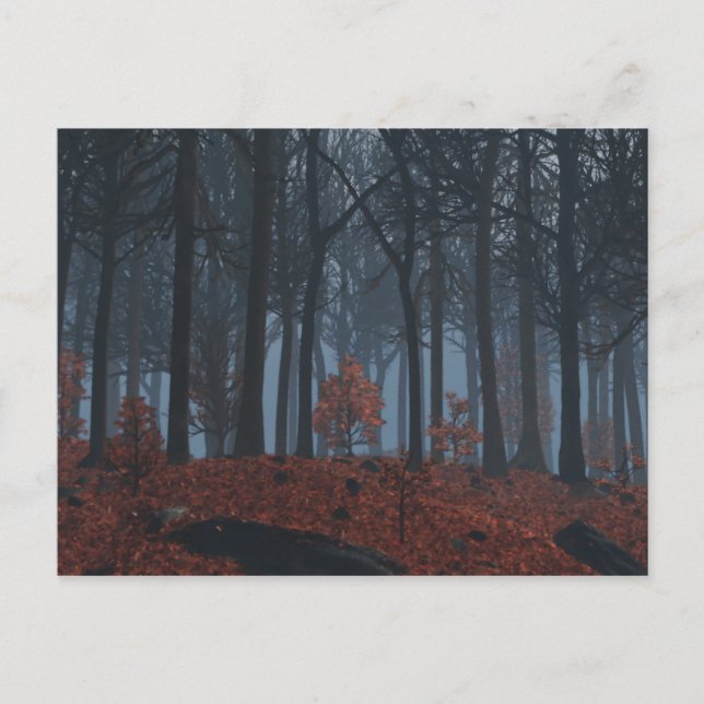 Winter Leaves Postcard (Front)