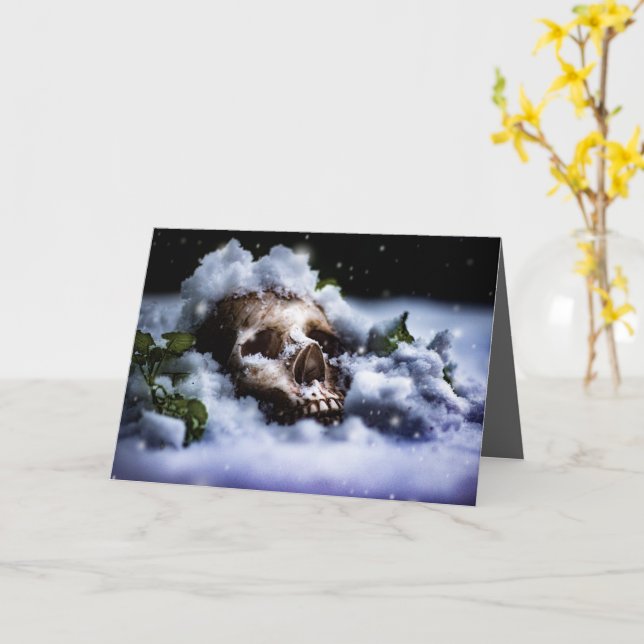 Winter Life IV Card (Yellow Flower)