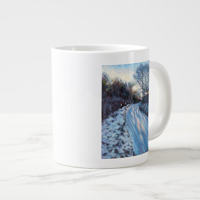 Winter Light Large Coffee Mug (Front Right)