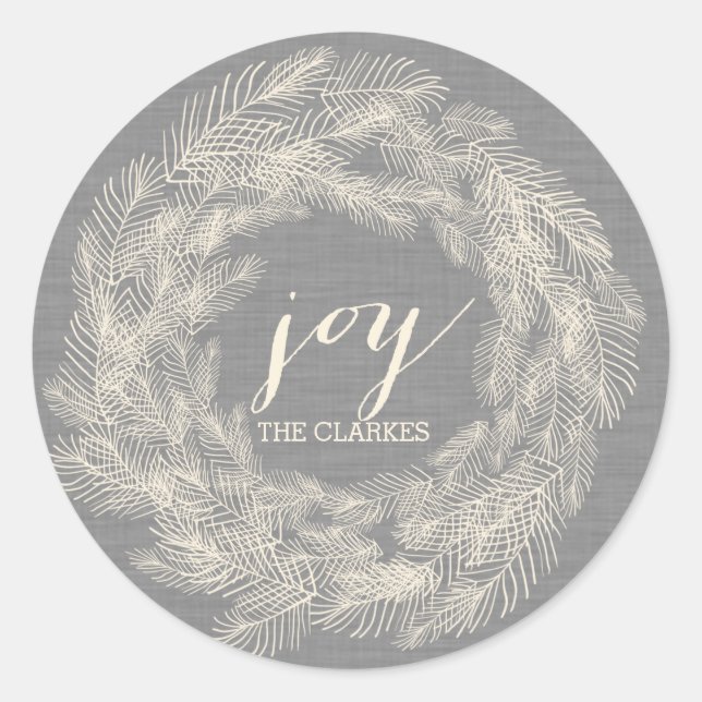 WINTER LINEN | STYLISH HOLIDAY GIFT TAGS (Front)