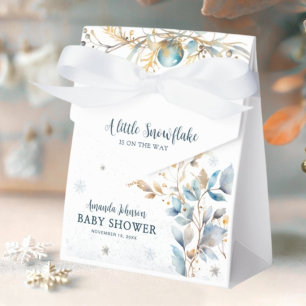 Winter Little Snowflake Baby Shower Favor Box