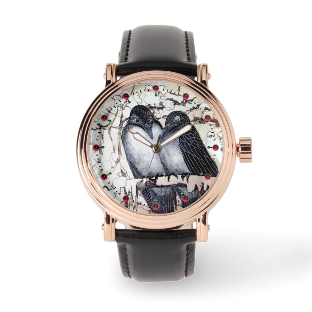 WINTER LOVE BIRDS IN SNOW WATCH (Front)