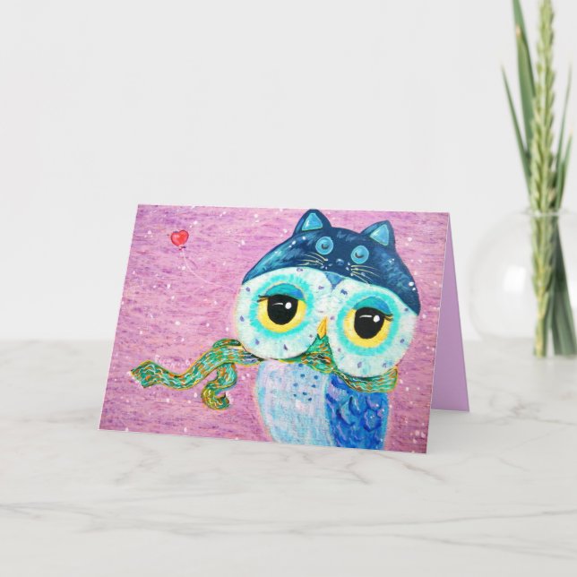 Winter Love Holiday Card (Front)