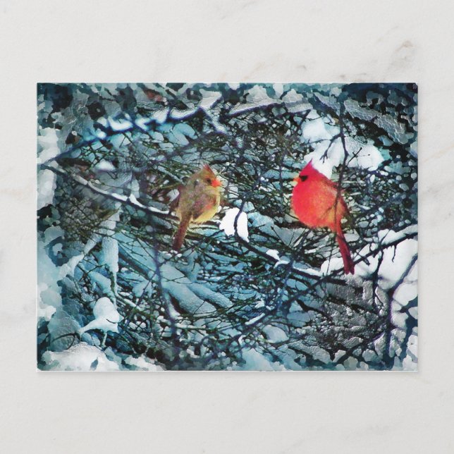 Winter love, postcard (Front)