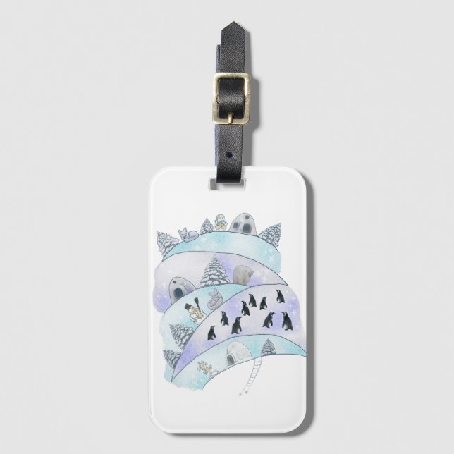 winter  luggage tag (Front Vertical)
