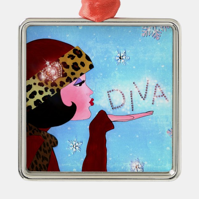 "Winter Magic" DIVA Metal Tree Decoration (Front)