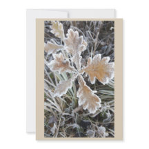 "Winter magic - invitation with a sliced sheet"