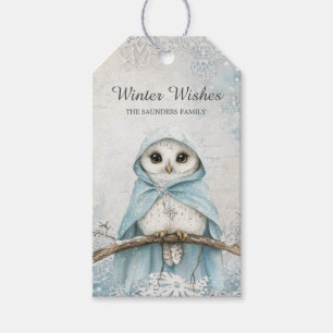 Winter Magic Owl Gift Tag