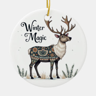 Winter Magic Reindeer Ornament