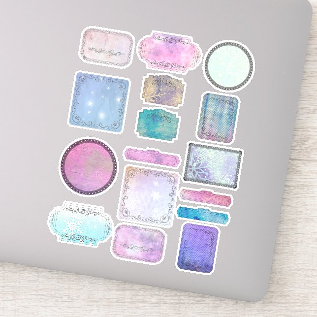 Winter Magic Scrapbook Stickers | Festive Designs (Detail)