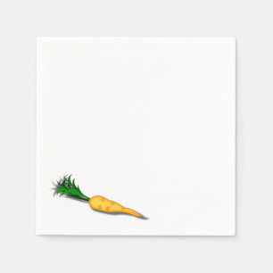 Winter Magic Snowman's Carrot Nose Napkin