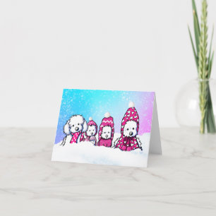 Winter Maltese Blank Card