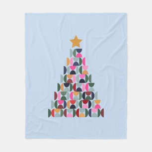 Winter Market 10 Colourful Christmas Tree Fleece Blanket