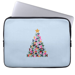 Winter Market 10 Colourful Christmas Tree Laptop Sleeve