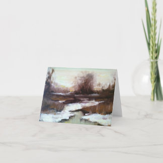 Winter Marsh Note Card