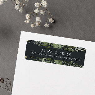 Winter Meadow   Green Botanical Return Address