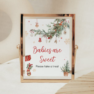 Winter Merry Little Christmas Babies are Sweet Poster