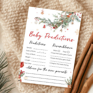 Winter Merry Little Christmas Baby Prediction Game
