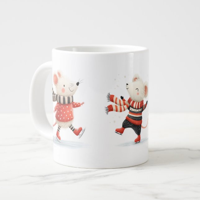 Winter Mice Friends Specialty Mug (Front Left)