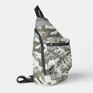 Winter Military Camouflage Pattern Sling Bag