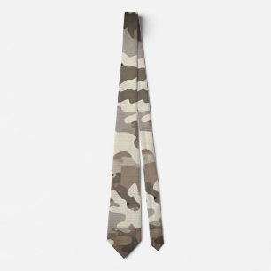 Winter Military Camouflage Pattern Tie