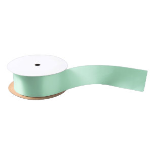 Winter Mint Solid Colour 1.5 inch Satin Ribbon